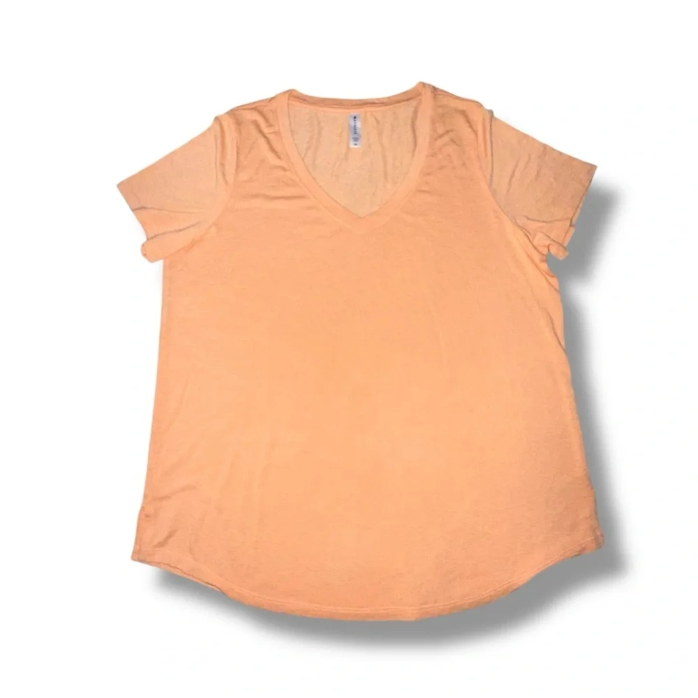 ATHLETA V-Neck Breezy Tee | Delicate Peach | Women’s XL - Picture 4 of 9